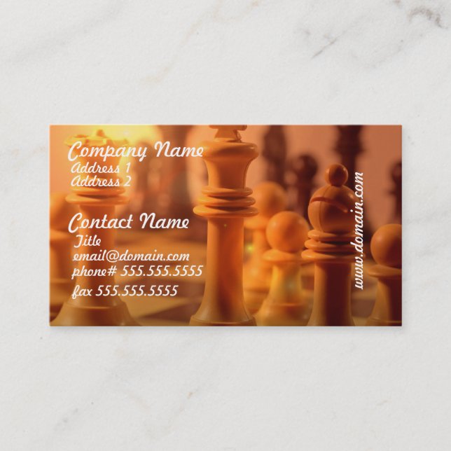 Play Chess Business Cards (Front)