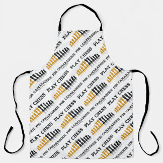 Play Chess For Camaraderie Reflective Chess Set Apron