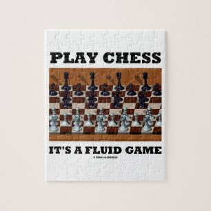 Play Chess It's A Fluid Game (Chess Stereogram) Jigsaw Puzzle