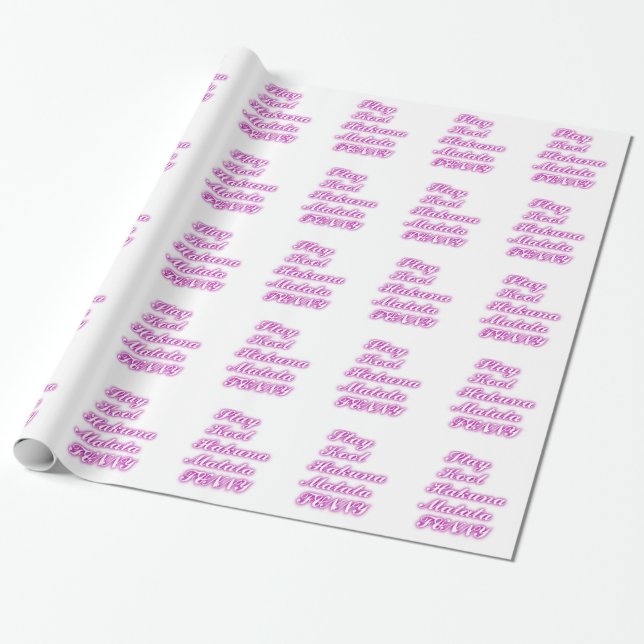 Play Cool Hakuna Matata .png Wrapping Paper (Unrolled)
