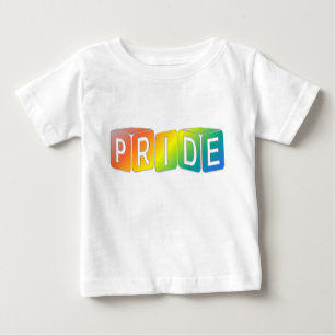 Play cubes Rainbow design Pride Baby T-Shirt