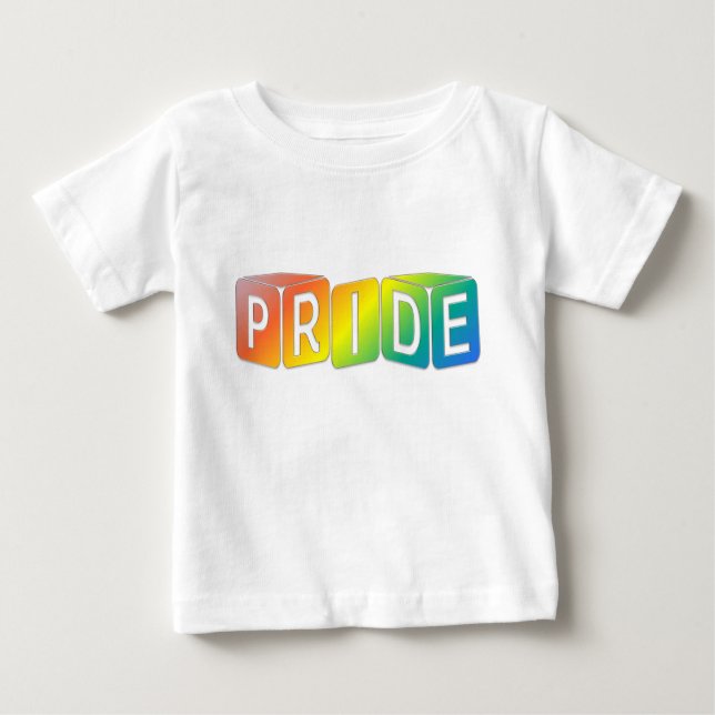 Play cubes Rainbow design Pride Baby T-Shirt (Front)