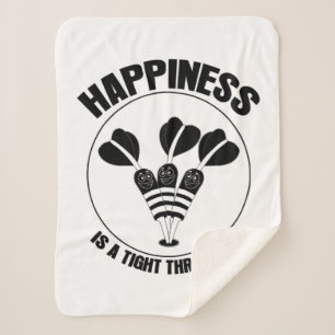 Play Dart Happiness Is A Tight Threesome Sherpa Blanket