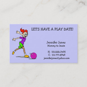 Play Date Calling Card