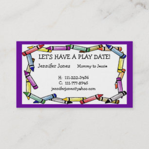 Play Date Calling Card