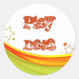 Play Date Classic Round Sticker