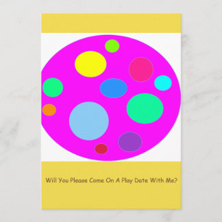 Play Date Invitation Card