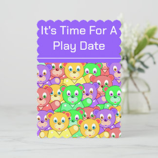 Play Date Invitations Template