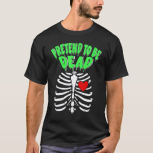 Play Dead Skeleton Orthopaedic Nurse Halloween Cos T-Shirt