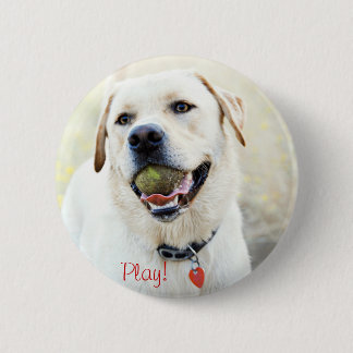 Play Dog 6 Cm Round Badge