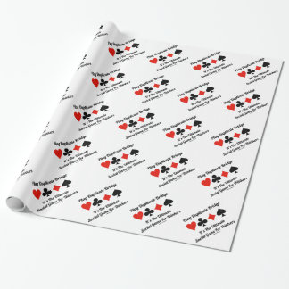 Play Duplicate Bridge It's Ultimate Social Game Wrapping Paper