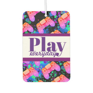 Play Everyday Gaming Colourful Adventure Fun Car Air Freshener