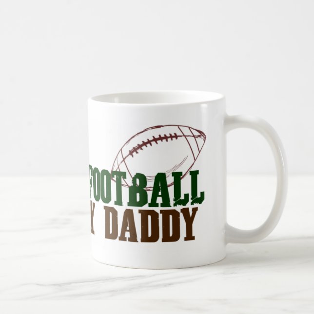 Play fantasy footbal with daddy coffee mug (Right)