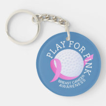 Play For Pink Breast Cancer Awareness | Keychain