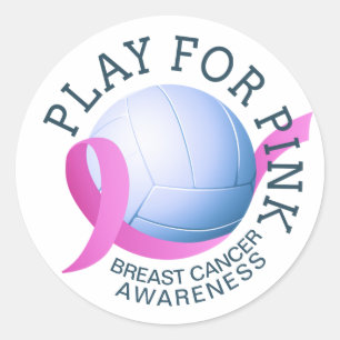 Play For Pink Breast Cancer Awareness   Sticker