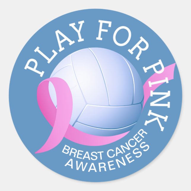 Play For Pink Breast Cancer Awareness | Sticker (Front)