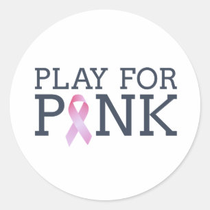 Play For Pink Breast Cancer Awareness   Sticker