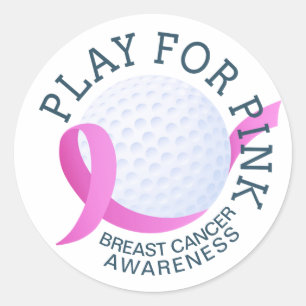 Play For Pink Breast Cancer Awareness Sticker
