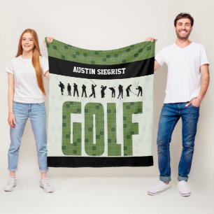 Play Golf Fleece Blanket