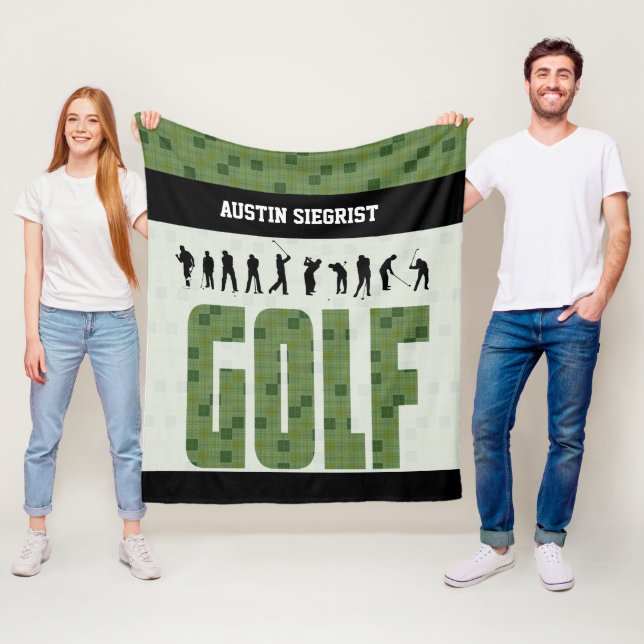 Play Golf Fleece Blanket (In Situ)