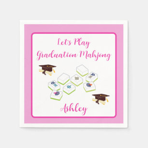 Play Graduation Mahjong PERSONALIZE Napkin