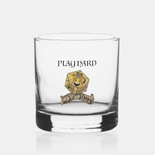 Play Hard — Die Happy Whisky Glass