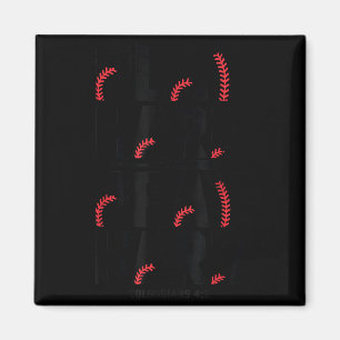 Play Hard Pray Hard Youth Boy Christian Baseball J Magnet