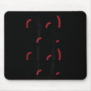 Play Hard Pray Hard Youth Boy Christian Baseball J Mouse Mat