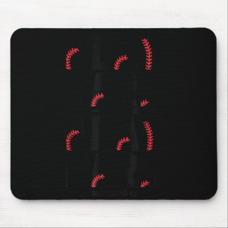 Play Hard Pray Hard Youth Boy Christian Baseball J Mouse Mat