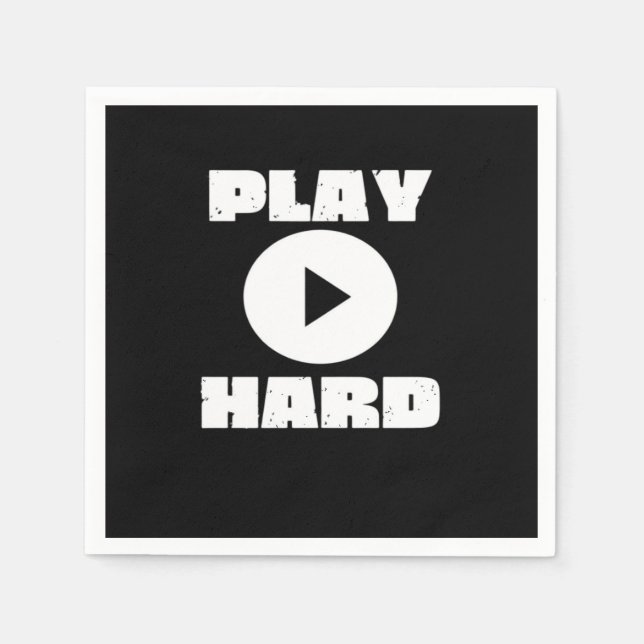 Play Hard Tri-Blend Napkin (Front)