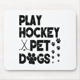 Play Hockey Pet Dogs Mouse Mat