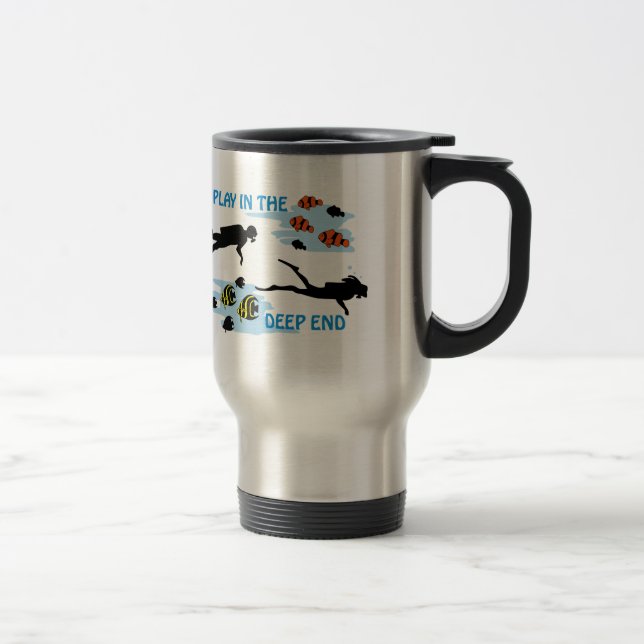 Play In The Deep End Travel Mug (Right)