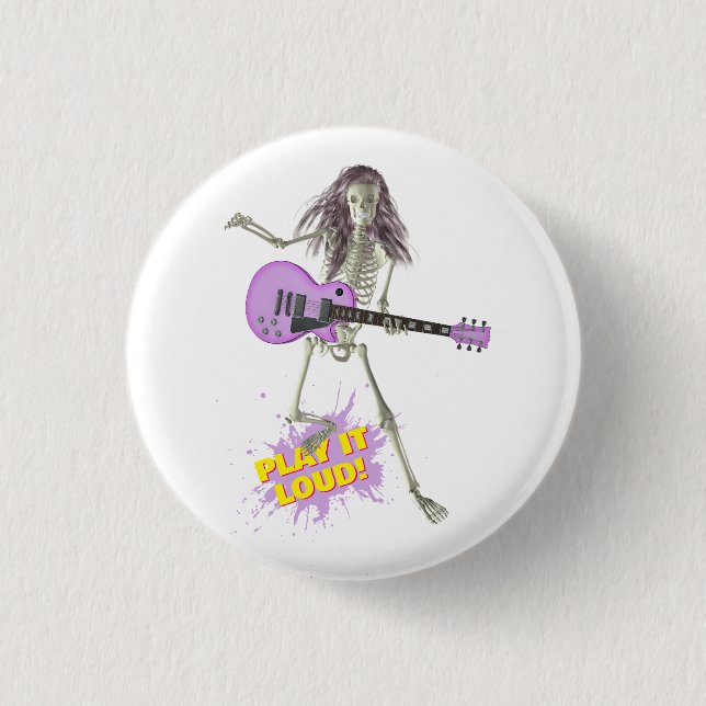 Play It Loud!  3 Cm Round Badge (Front)