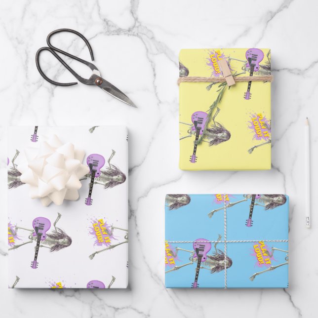 Play It Loud!  Wrapping Paper Sheet (Front)