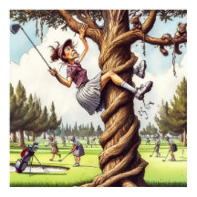 Play It Where It Lies - Golf Art Print