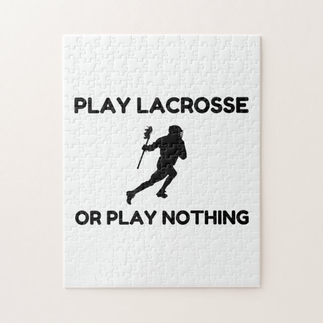 PLAY LACROSSE OR NOTHING JIGSAW PUZZLE (Vertical)