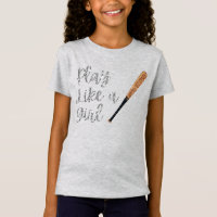 Play Like a Girl Baseball Bat Glitter