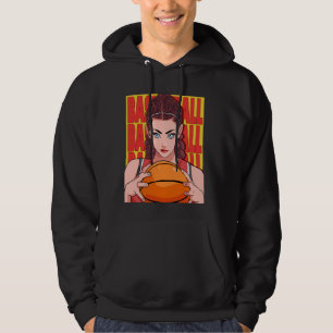 Play Like a Girl Basketball Player Baller Women Ki Hoodie