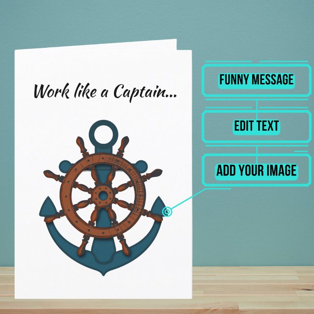 Play Like a Pirate Funny Nautical Birthday Card (Looking for the perfect funny card with a unique twist for the special guy in your life? )