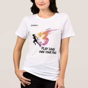 Play Loud—Own Your Pace 13 Runner & Fox Tri-Blend Shirt