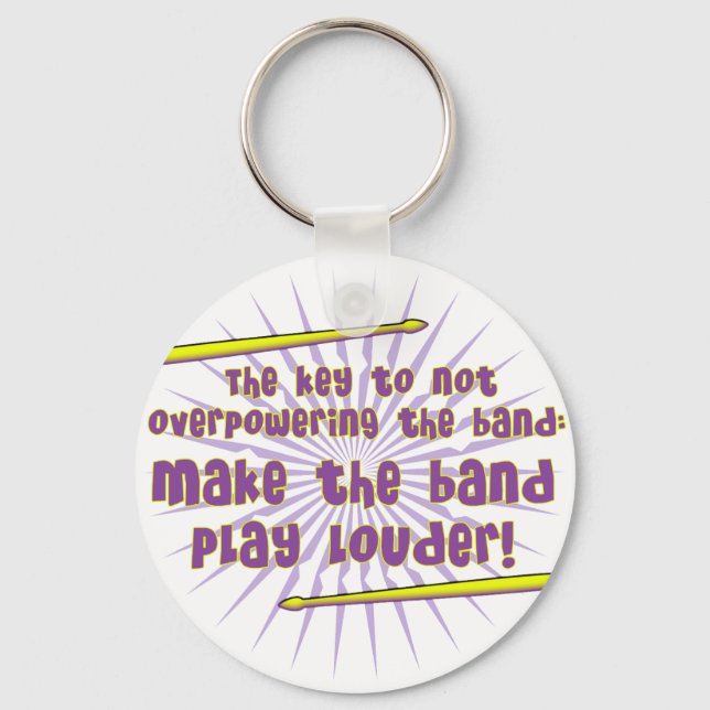 Play Louder Keychain (Front)