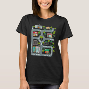 Play Mat Car Street For Playing For Dad And Mum T-Shirt