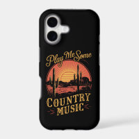 Play Me Some Country Music Western Cowboy Vintage