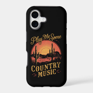 Play Me Some Country Music Western Cowboy Vintage
