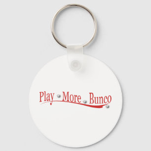 Play More Bunco Key Ring