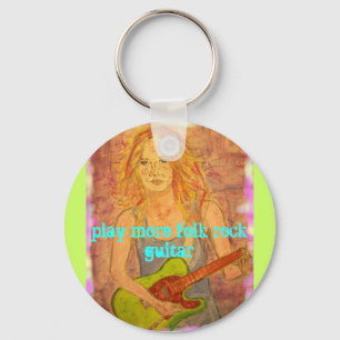 play more folk rock guitar key ring