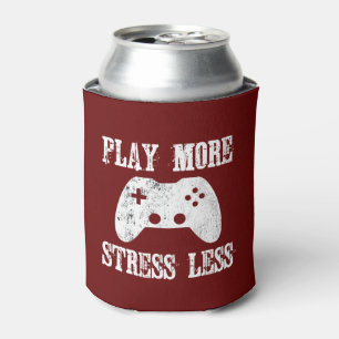 Play More Stress Less Video Game Can Cooler