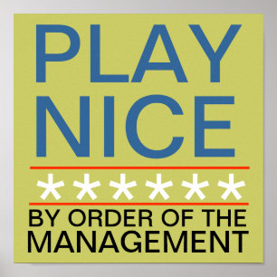 Play Nice Poster