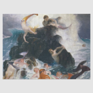 Play of the Nereides, 1886 by Arnold Bocklin Tissue Paper