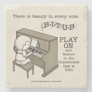 Play On Stone Coaster